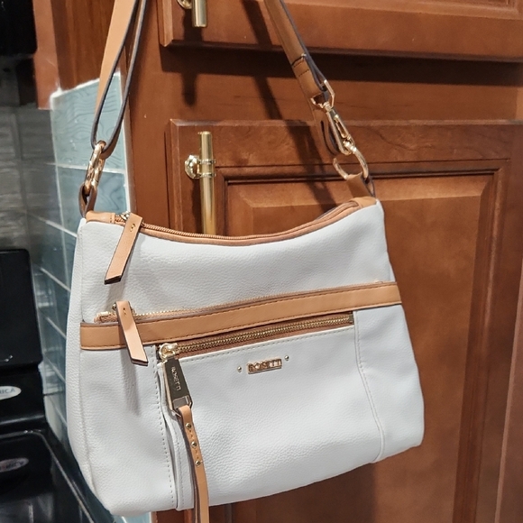 Rosetti Handbags - Rosetti White and Brown Shoulder Bag